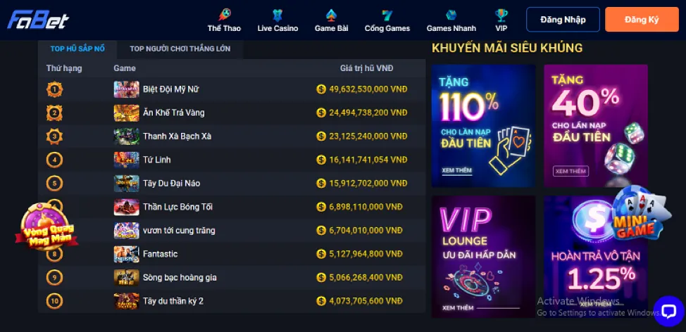 Casino trực tuyến 666vn win